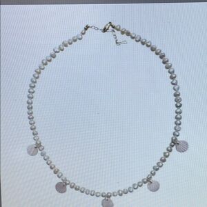 Boutique Beaded Mother of Pearl Shell Necklace